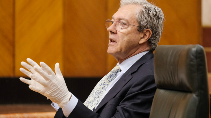 El consejero de Economía, Conocimiento, Empresas y Univesidad, Rogelio Velasco